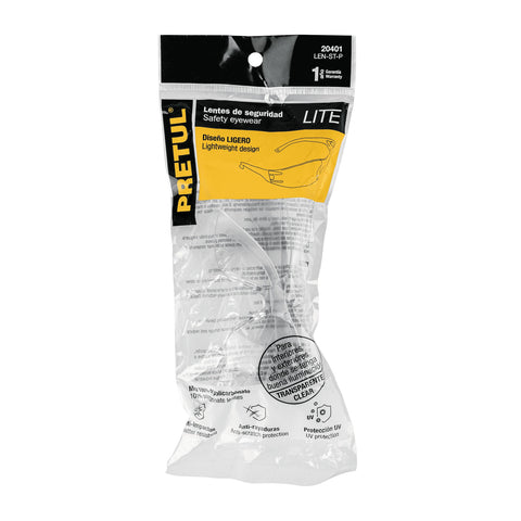 Lentes de seguridad transparentes, Pretul Lite | LEN-ST-P | 20401