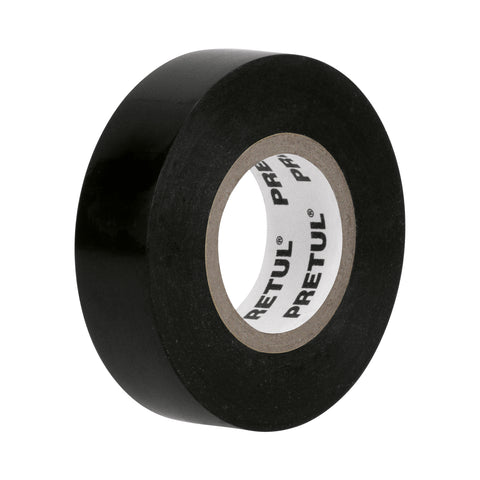 Cinta de aislar de 18 m x 19 mm, negra en blíster, Pretul | M-33P-B | 20523