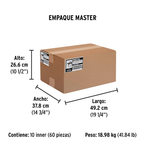Cinta de empaque 48 mm x 150 m canela, Pretul | CCA-150P | 20526