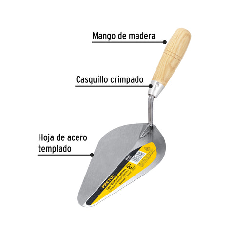 Cuchara para albañil 8' tipo Centroamericana, PRETUL | CT-8PC | 20543