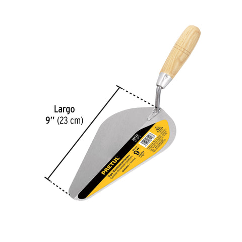 Cuchara para albañil 9' tipo Centroamericana, PRETUL | CT-9PC | 20544