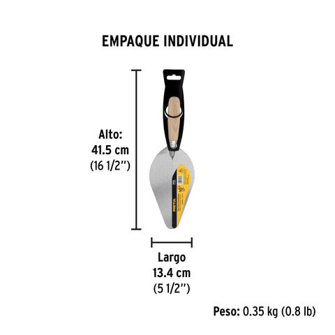 Cuchara para albañil 10' tipo Centroamericana, PRETUL | CT-10PC | 20545
