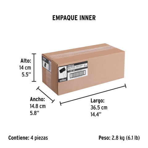 Mazo de hule, 16 oz, Pretul | MH-16P | 20566