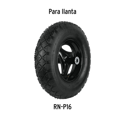 Llanta neumática 16', sin cámara, Pretul | N-P16 | 20584
