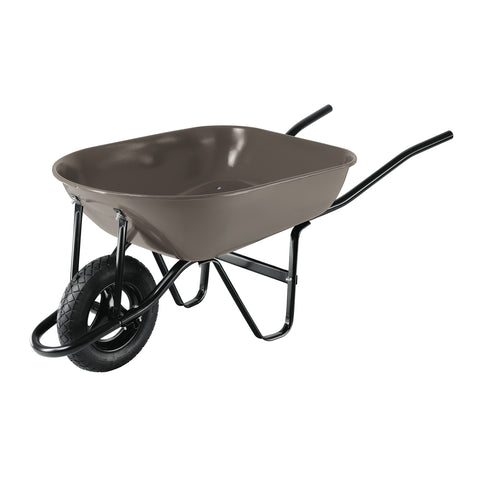 Carretilla 5.5 ft3, gris, neumática, bastidor tubular,PRETUL | CAP-5NB | 20646