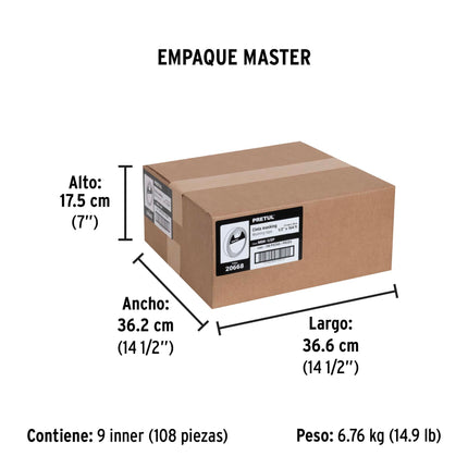 Cinta masking tape de 1/2' x 50 m, Pretul (MSK-1/2P)
