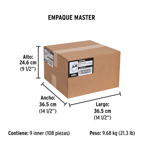 Cinta masking tape de 3/4' x 50 m, Pretul | MSK-3/4P | 20669