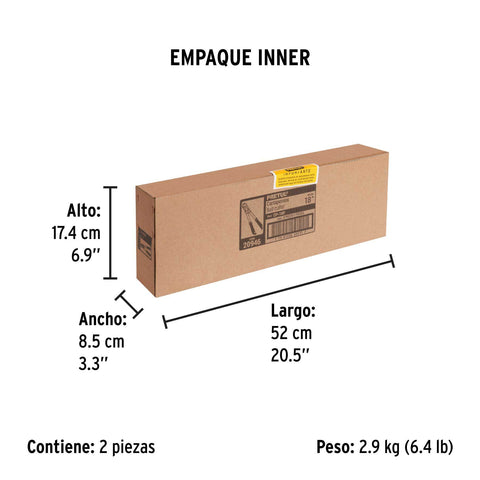 Cortapernos 18', mango tubular, PRETUL | CP-18P | 20946