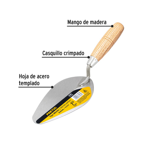 Cuchara para albañil 7' tipo Mérida, PRETUL | CT-7PM | 21057