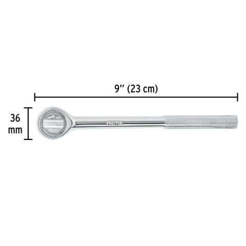 Matraca cuadro 1/2' cabeza redonda, Pretul | M-1252P | 21150