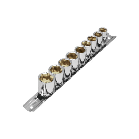 Juego de 9 dados cuadro 3/8' mm, Pretul | JD-3/8X10MM-P | 21189