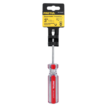 Desarmador plano 3/16 x 3' mango de PVC, Pretul | DR-3/16X3TP | 21456