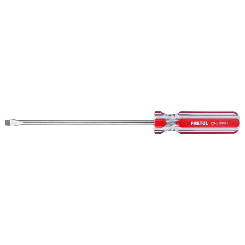 Desarmador plano 3/16 x 6' mango de PVC, Pretul | DR-3/16X6TP | 21457