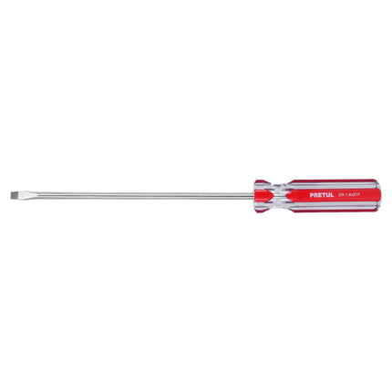Desarmador plano 1/4 x 8' mango de PVC, Pretul | DR-1/4X8TP | 21460