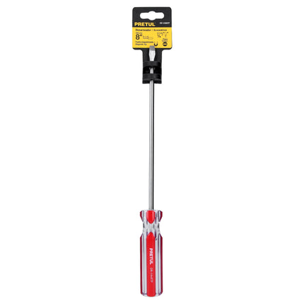Desarmador plano 1/4 x 8' mango de PVC, Pretul | DR-1/4X8TP | 21460