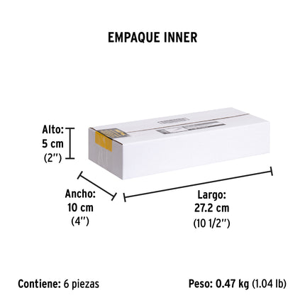 Desarmador de cruz 3/16 x 6' mango de PVC, Pretul | DP-3/16X6TP | 21472