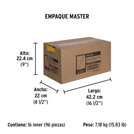 Desarmador de cruz 3/16 x 4' mango de PVC, Pretul | DP-3/16X4TP | 21473