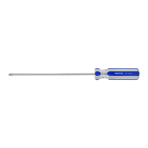 Desarmador de cruz 1/4 x 8' mango de PVC, Pretul | DP-1/4X8TP | 21475