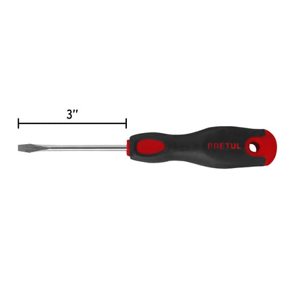 Desarmador plano 3/16 x 3' mango Comfort Grip, Pretul | DR-3/16X3BP | 21478