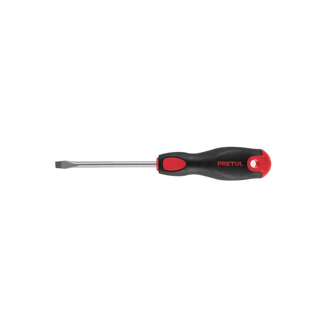 Desarmador plano 1/4' x 4'mango Comfort Grip, Pretul | DR-1/4X4BP | 21481