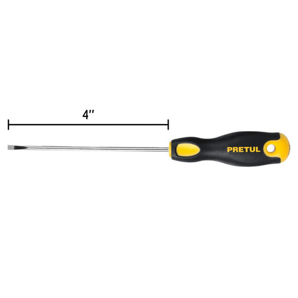 Desarmador cabinet 1/8 x 4' mango Comfort Grip, Pretul | DG-1/8X4BP | 21486