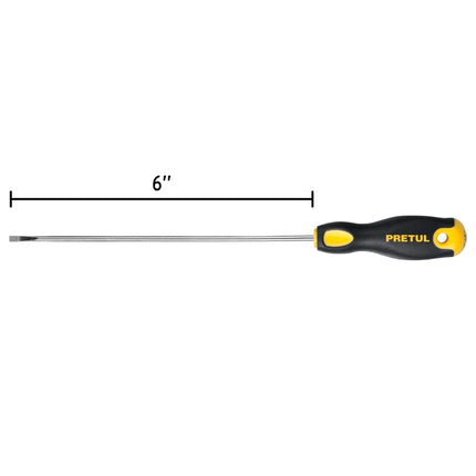 Desarmador cabinet 1/8 x 6' mango Comfort Grip, Pretul | DG-1/8X6BP | 21487