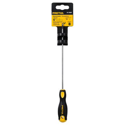 Desarmador cabinet 1/8 x 6' mango Comfort Grip, Pretul | DG-1/8X6BP | 21487