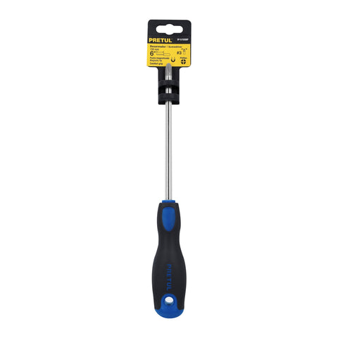 Desarmador de cruz 5/16' x 6' mango Comfort Grip, Pretul | DP-5/16X6BP | 21492