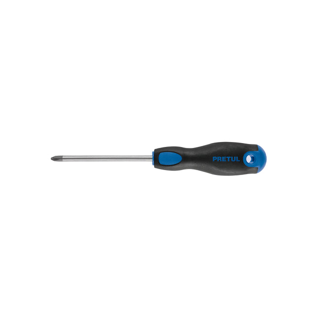 Desarmador de cruz 1/4' x 4' mango Comfort Grip, Pretul | DP-1/4X4BP | 21496