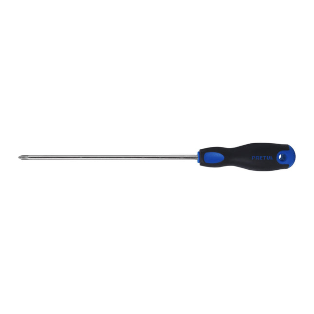 Desarmador de cruz 1/4' x 8' mango Comfort Grip, Pretul | DP-1/4X8BP | 21497