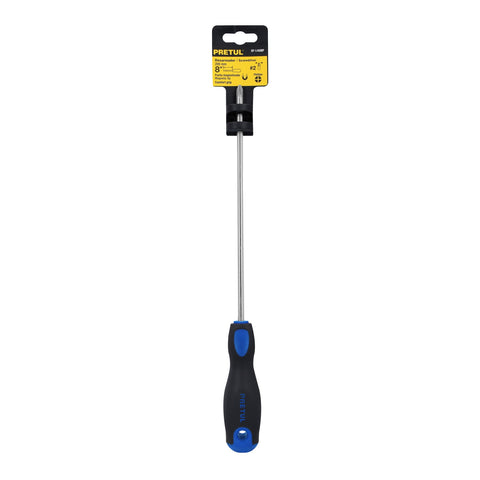 Desarmador de cruz 1/4' x 8' mango Comfort Grip, Pretul | DP-1/4X8BP | 21497