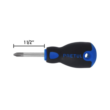 Desarmador de cruz 1/4' x 1-1/2' mango Comfort Grip, Pretul | DP-1/4X1-1/2BP | 21498