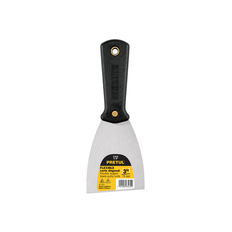 Espátula flexible 3' con mango de plástico, Pretul | E-3F | 21516