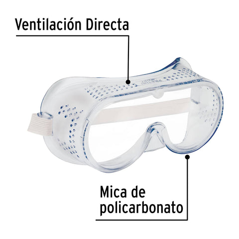 Goggles de seguridad con ventilación directa, Pretul | GOT-P | 21538