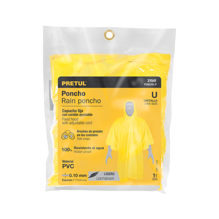 Poncho o capamanga ligero de PVC, Pretul | PONCHO-P | 21541