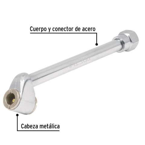 Inflador de cabeza doble, cuerda 1/4' NPT, PRETUL | VAL-INF-1/4P | 21694