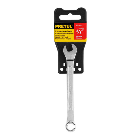 Llave combinada 3/8' x 140 mm de largo, Pretul | LL-2012P | 21882
