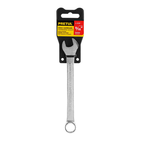 Llave combinada 9/16' x 180 mm de largo, Pretul | LL-2018P | 21885