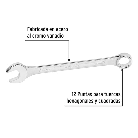 Llave combinada 15/16' x 280 mm de largo, Pretul | LL-2030P | 21891