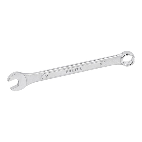 Llave combinada 9 mm x 130 mm de largo, Pretul | LL-2009MP | 21903