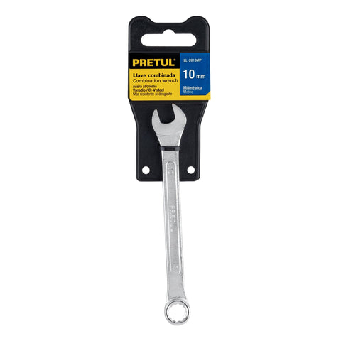Llave combinada 10 mm x 140 mm de largo, Pretul | LL-2010MP | 21904