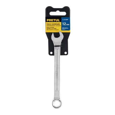 Llave combinada 12 mm x 160 mm de largo, Pretul | LL-2012MP | 21906