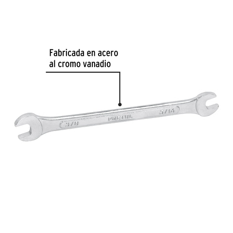 Llave española, 5/16 x 3/8' x 140 mm de largo, PRETUL | LL-3020P | 21951