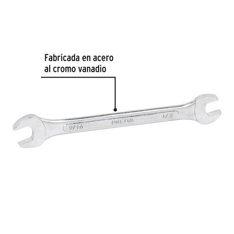 Llave española, 1/2 x 9/16' x 172 mm de largo, PRETUL | LL-3026P | 21954
