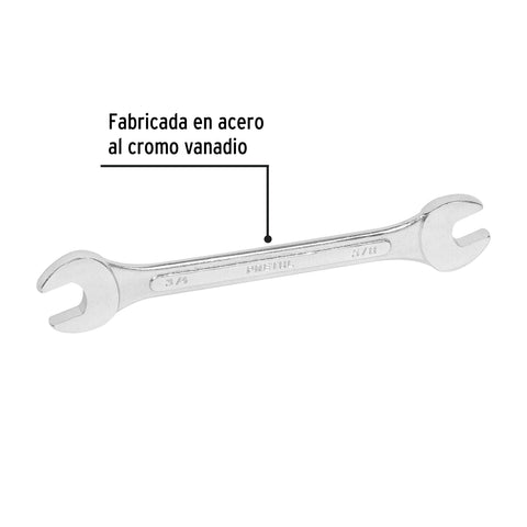 Llave española, 5/8 x 3/4' x 221 mm de largo, PRETUL | LL-3031P | 21956