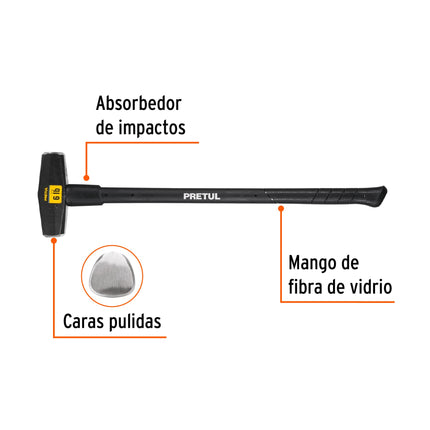 Marro tipo Nevada 6 lbs. mango 36', Pretul | MD-6MP | 22203