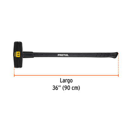 Marro tipo Nevada 8 lbs. mango 36', Pretul | MD-8MP | 22205