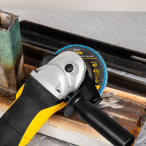 Disco laminado 4-1/2', grano 40 centro 7/8', fibra, PRETUL | DLP-2716 | 22350