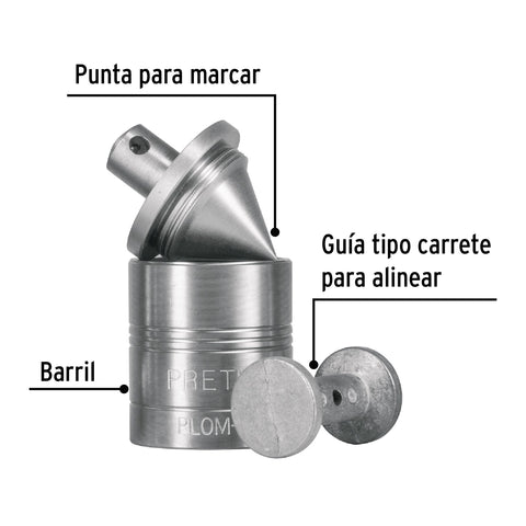 Plomada metálica de 200 g con centro, Pretul | PLOM-1Z | 22461
