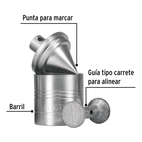 Plomada metálica de 340 g con centro, Pretul | PLOM-3Z | 22463